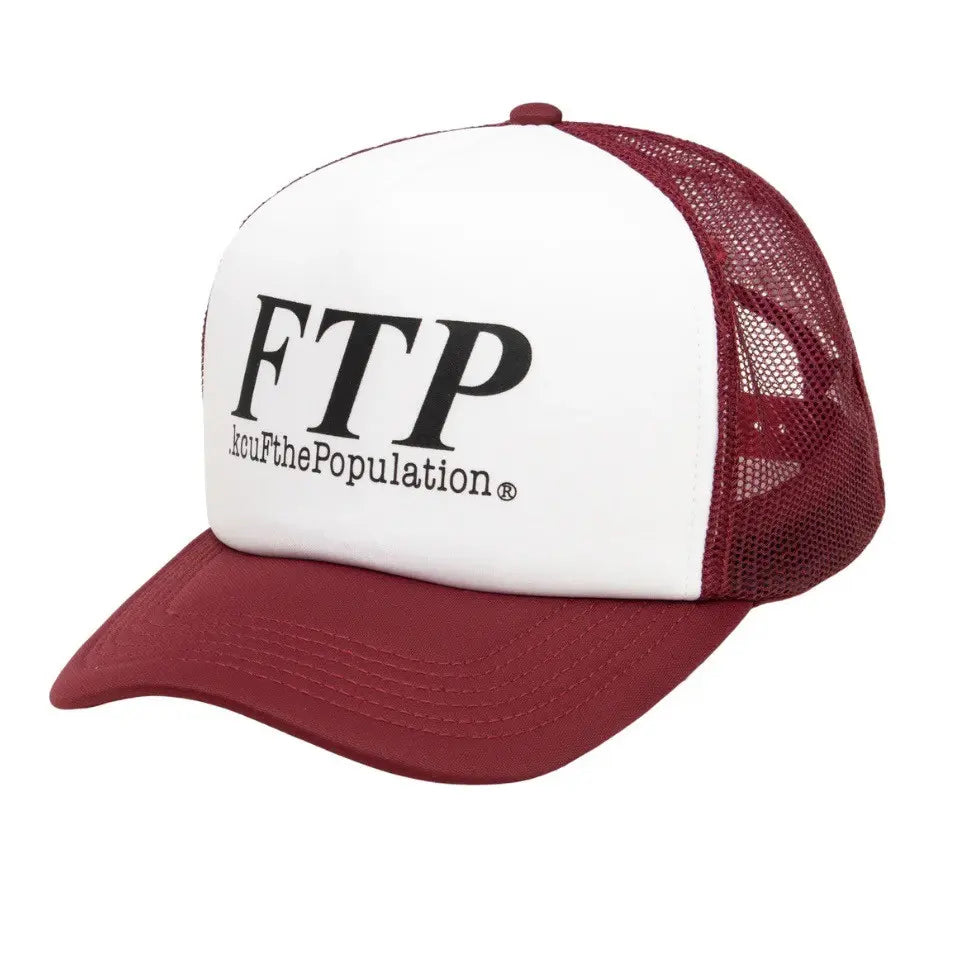 FTP OG Logo Foam Trucker Hat (Burgandy)